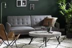 City Life Oval Coffee Table - Concrete | Table à café ovale City Life - béton | D83G0JDR
