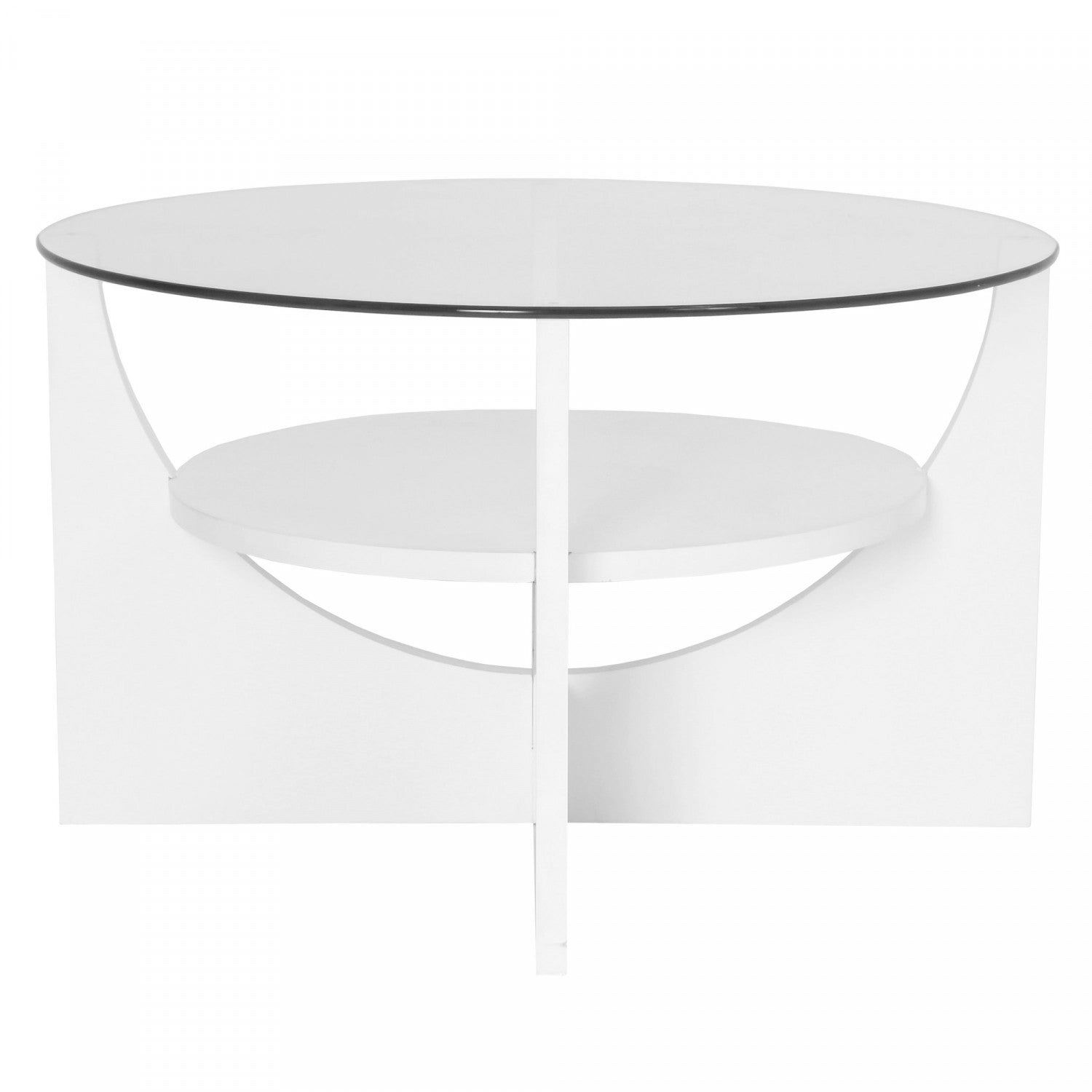 LumiSource U-Shaped Contemporary Coffee Table - White|Table à café contemporaine en forme de U - blanche