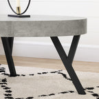 City Life Oval Coffee Table - Concrete | Table à café ovale City Life - béton | D83G0JDR