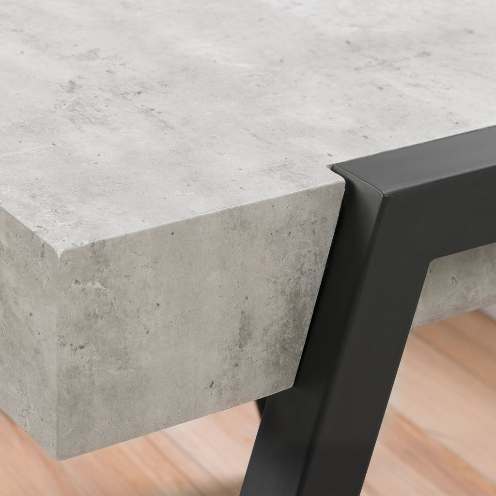 City Life Rectangular Coffee Table - Concrete | Table à café rectangulaire City Life - béton | D83GOQ7O