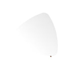 Manhattan Comfort Utopia 17.51" High Triangle Coffee Table with Splayed Legs - White Gloss|Grande table à café triangulaire Utopia de Manhattan Comfort de 17,51 po avec pattes évasées - blanc lustré