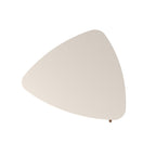 Manhattan Comfort Utopia 17.51" High Triangle Coffee Table with Splayed Legs - Off White & Maple Cream|Grande table à café triangulaire Utopia de Manhattan Comfort de 17,51 po avec pattes évasées - blanc cassé et crème d’érable