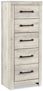 Abby Bedroom Narrow Chest of Drawers, 5-Drawer, 21.7"W x 53.9"H - White | Commode verticale étroite Abby de 21,7 po (L) x 53,9 po (H) à 5 tiroirs pour la chambre à coucher - blanche
