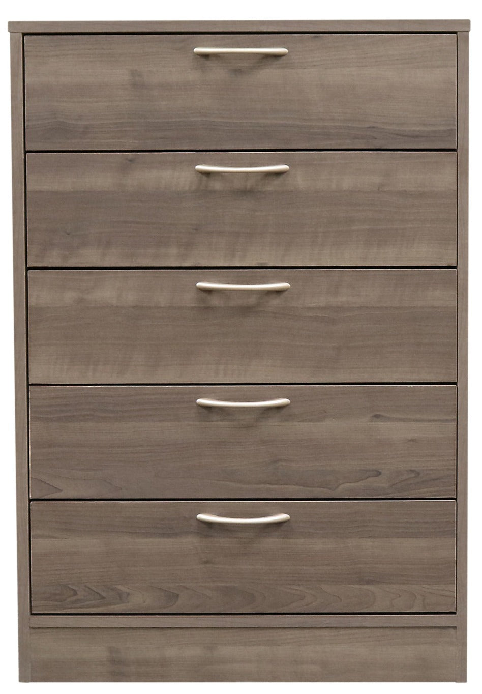 Arlo Bedroom Chest of Drawers, 5-Drawer, 23.6"W x 36.2"H, Made in Canada - Grey/Brown | Commode verticale Arlo de 23,6 po (L) x 36,2 po (H) à 5 tiroirs pour la chambre à coucher, fabriquée au Canada - gris-brun