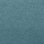 Calla 73.62" Linen-Look Fabric Condo Size Sofa with Button Tufting and Wood Legs - Blue | Sofa Calla de 73,62 po de format condo en tissu d’apparence lin avec capitonnage et pattes en bois - bleu