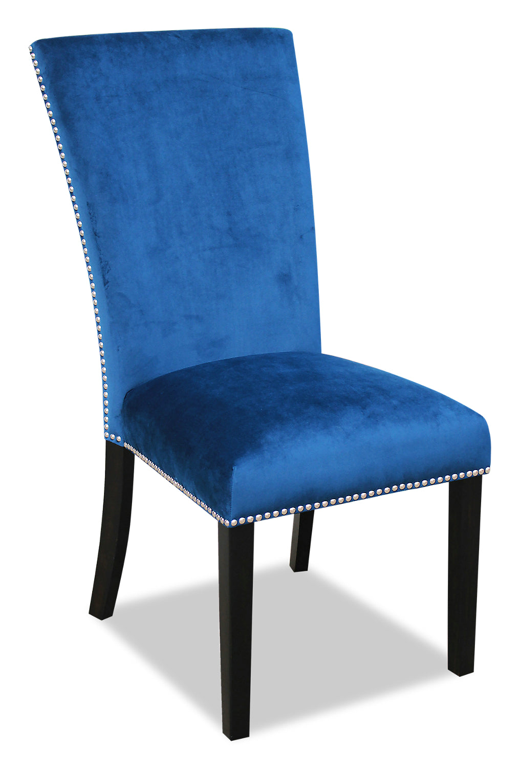 Cami Dining Chair with Velvet Fabric - Blue | Chaise de salle à manger Cami en tissu de velours - bleue