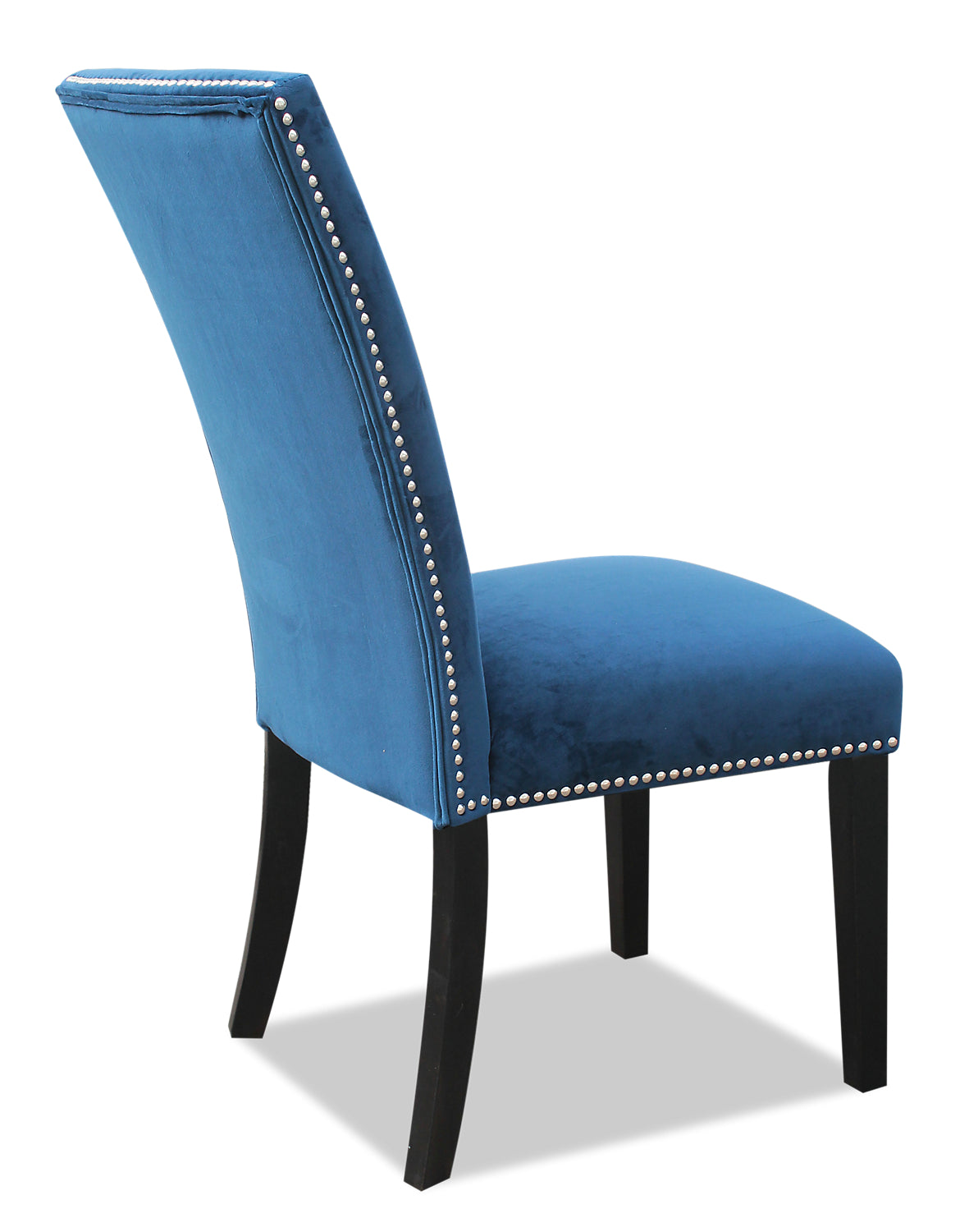 Cami Dining Chair with Velvet Fabric - Blue | Chaise de salle à manger Cami en tissu de velours - bleue