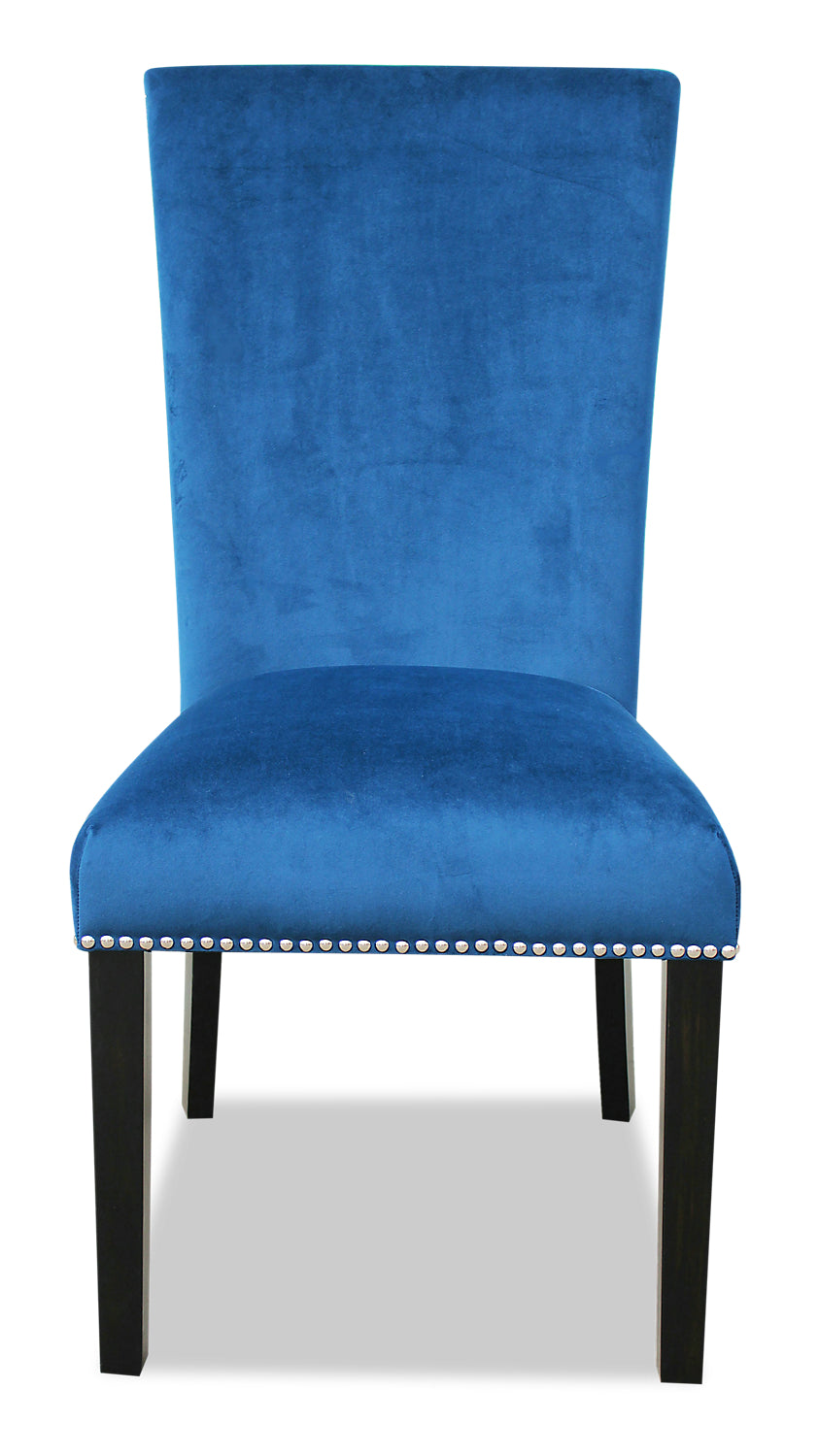 Cami Dining Chair with Velvet Fabric - Blue | Chaise de salle à manger Cami en tissu de velours - bleue