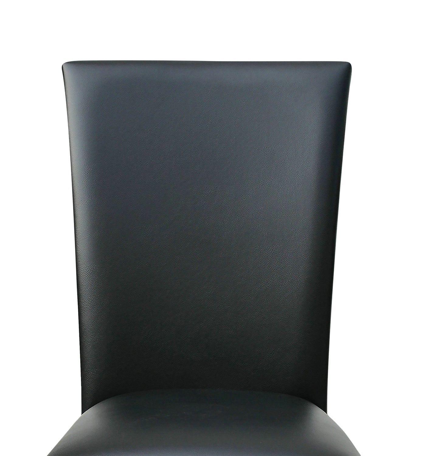 Cami Dining Chair with Vegan-Leather Fabric - Black | Chaise de salle à manger Cami en tissu en similicuir - noire