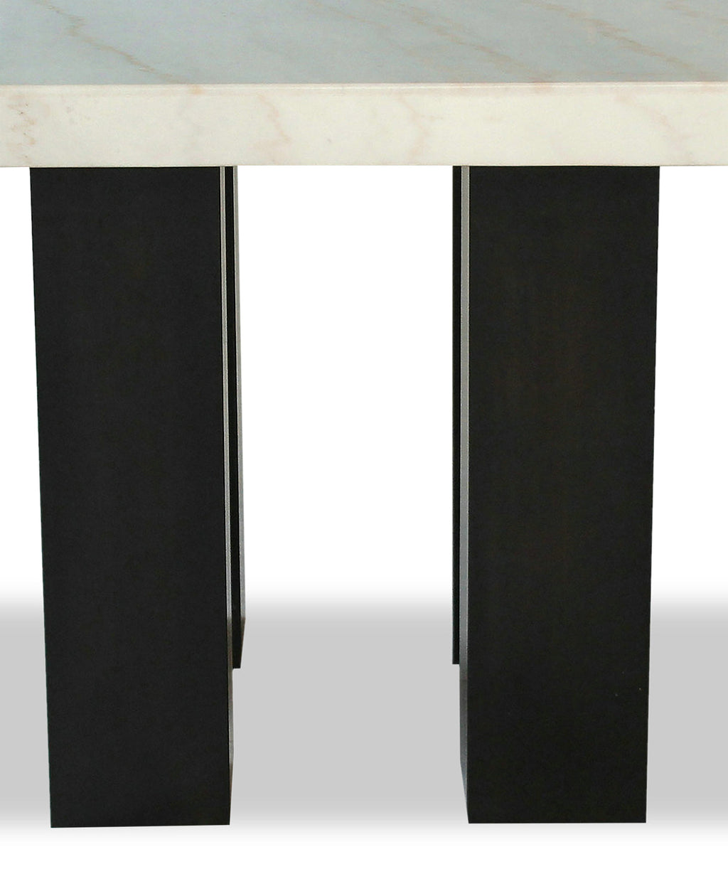 Cami Counter-Height Dining Table with Genuine Marble Top, 54"W Square - White | Table de salle à manger carrée Cami de 54 po (L) de hauteur comptoir avec dessus en marbre véritable - blanche