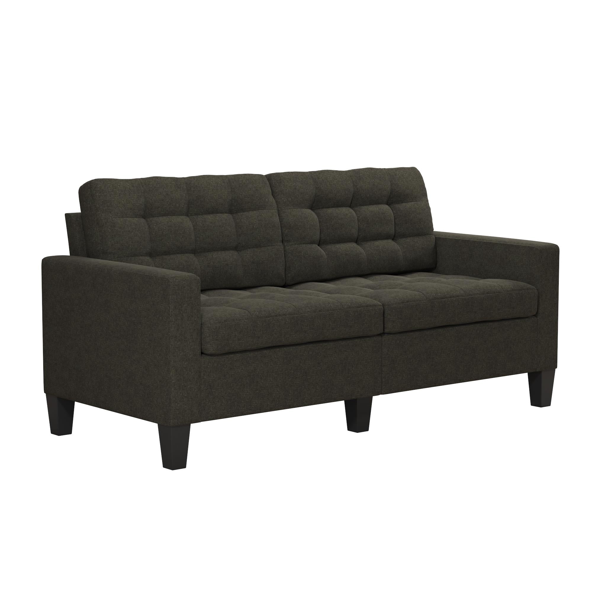 DHP Emily Fabric Sofa Couch Small Space Furniture - Grey|Sofa Emily de DHP en tissu pour petit espace - gris