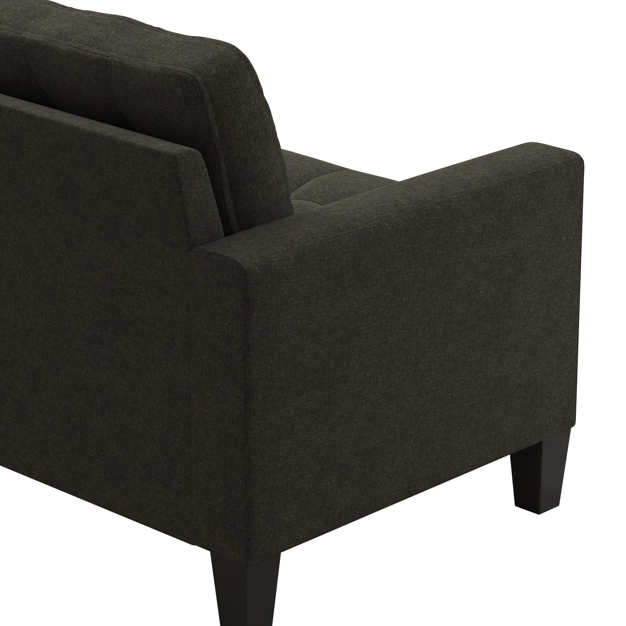DHP Emily Fabric Sofa Couch Small Space Furniture - Grey|Sofa Emily de DHP en tissu pour petit espace - gris
