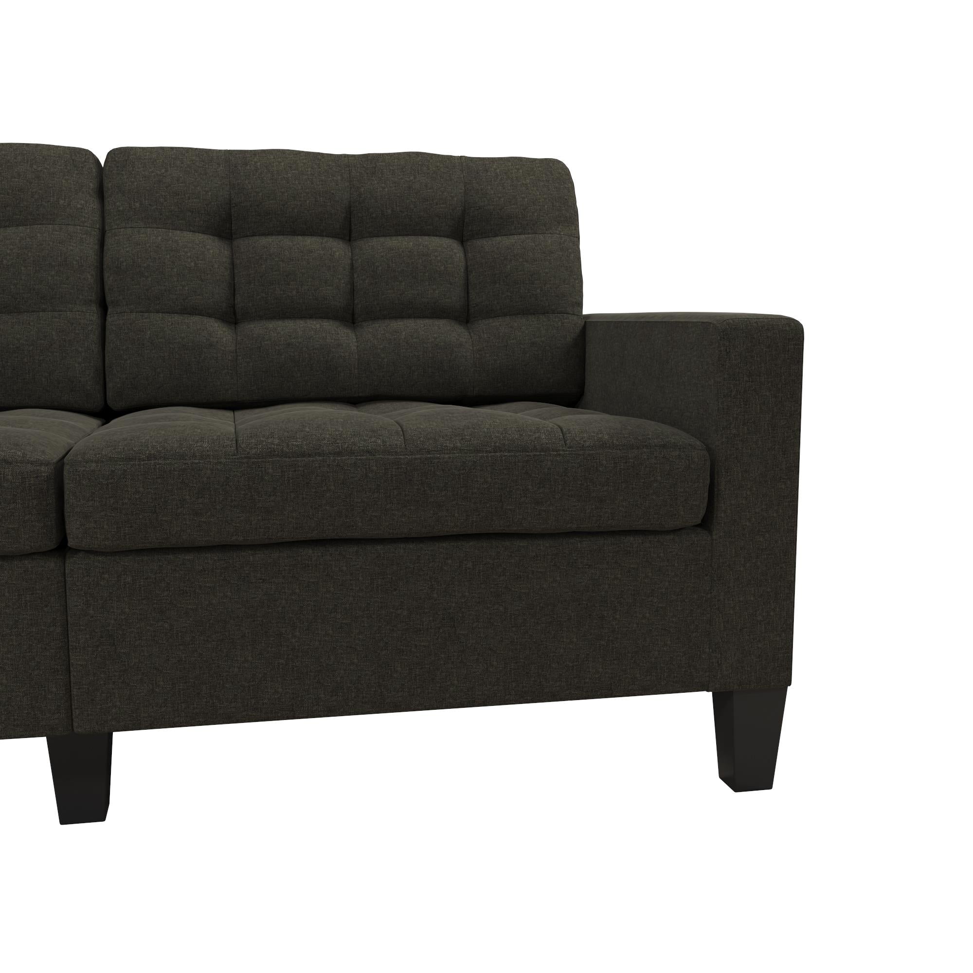 DHP Emily Fabric Sofa Couch Small Space Furniture - Grey|Sofa Emily de DHP en tissu pour petit espace - gris
