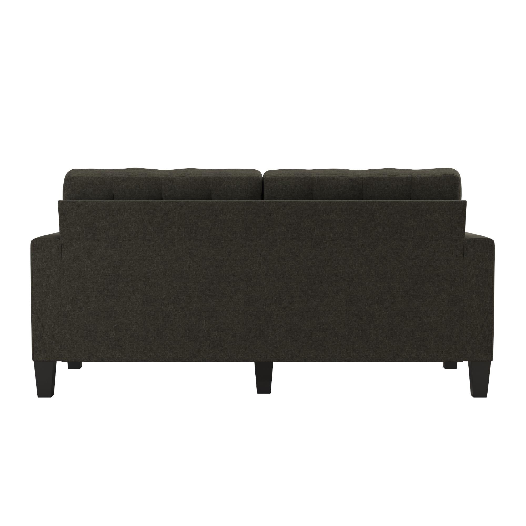 DHP Emily Fabric Sofa Couch Small Space Furniture - Grey|Sofa Emily de DHP en tissu pour petit espace - gris