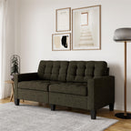 DHP Emily Fabric Sofa Couch Small Space Furniture - Grey|Sofa Emily de DHP en tissu pour petit espace - gris