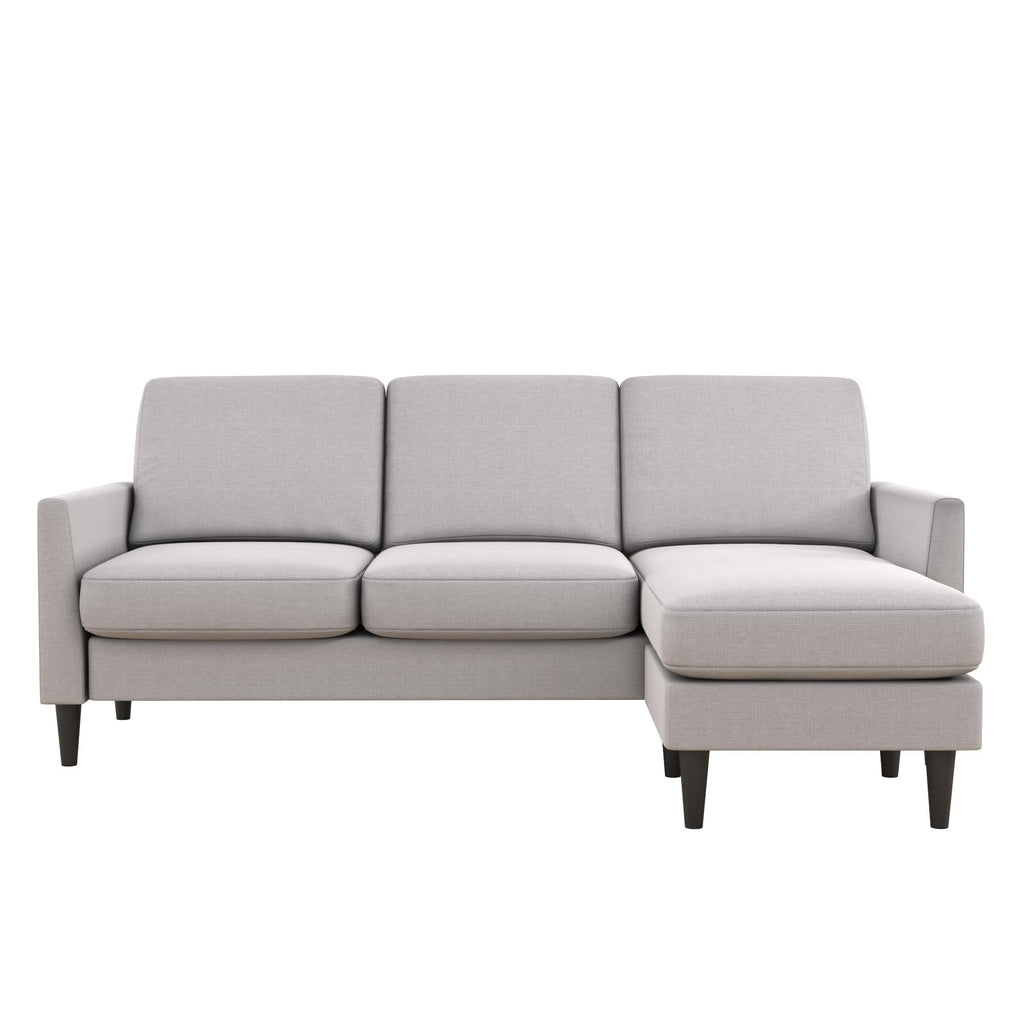 Mr. Kate Winston Reversible Linen Sofa Sectional - Light Grey|Sofa sectionnel réversible Winston de Mr. Kate en lin - gris clair