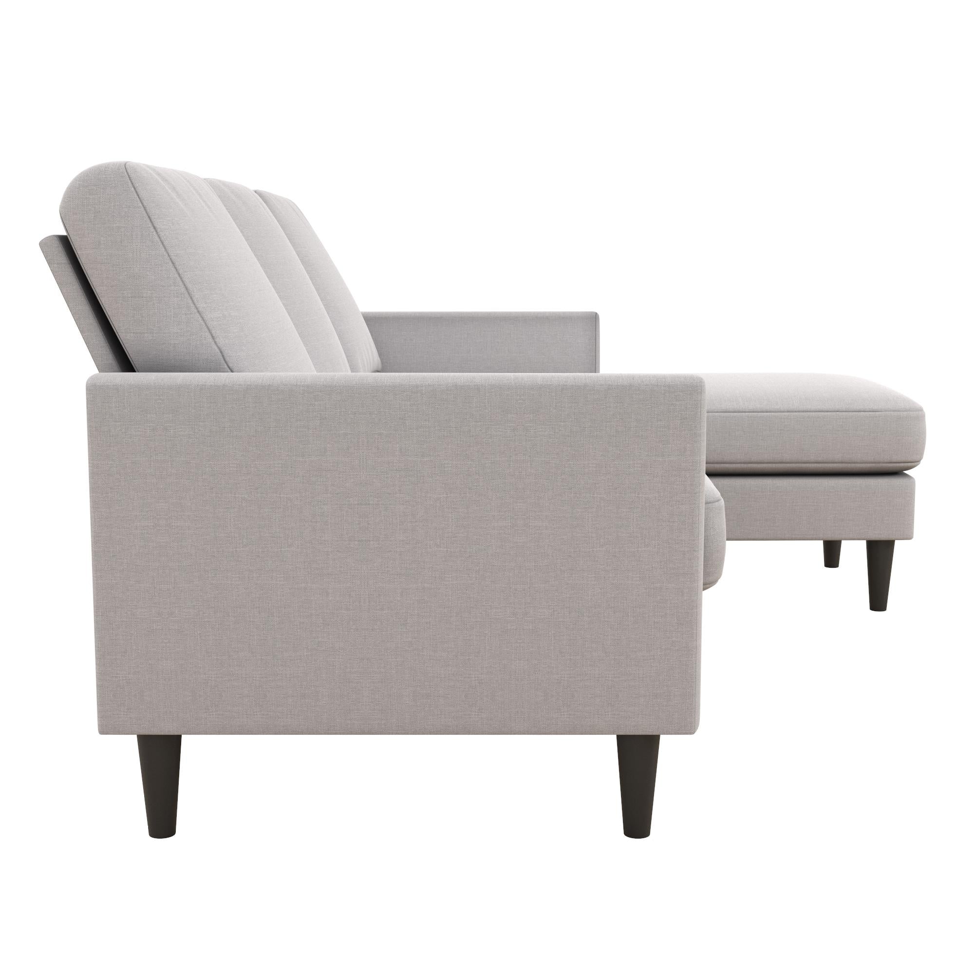 Mr. Kate Winston Reversible Linen Sofa Sectional - Light Grey|Sofa sectionnel réversible Winston de Mr. Kate en lin - gris clair