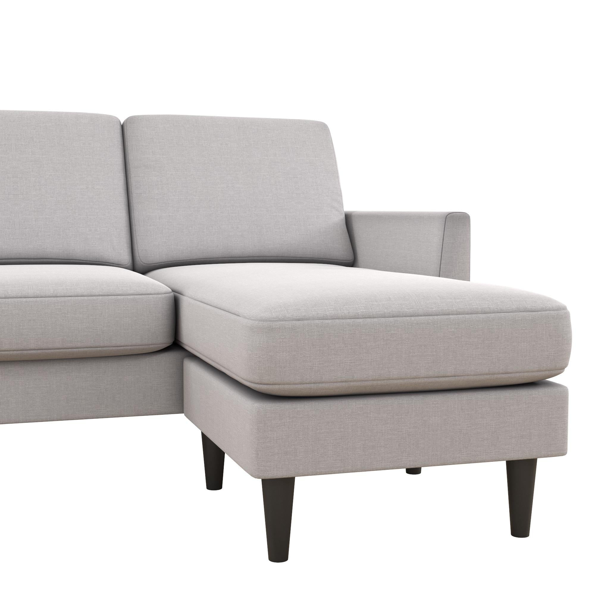 Mr. Kate Winston Reversible Linen Sofa Sectional - Light Grey|Sofa sectionnel réversible Winston de Mr. Kate en lin - gris clair