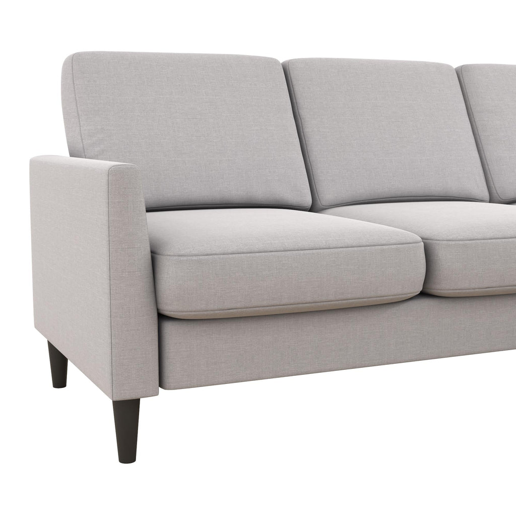 Mr. Kate Winston Reversible Linen Sofa Sectional - Light Grey|Sofa sectionnel réversible Winston de Mr. Kate en lin - gris clair