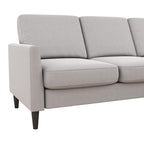 Mr. Kate Winston Reversible Linen Sofa Sectional - Light Grey|Sofa sectionnel réversible Winston de Mr. Kate en lin - gris clair