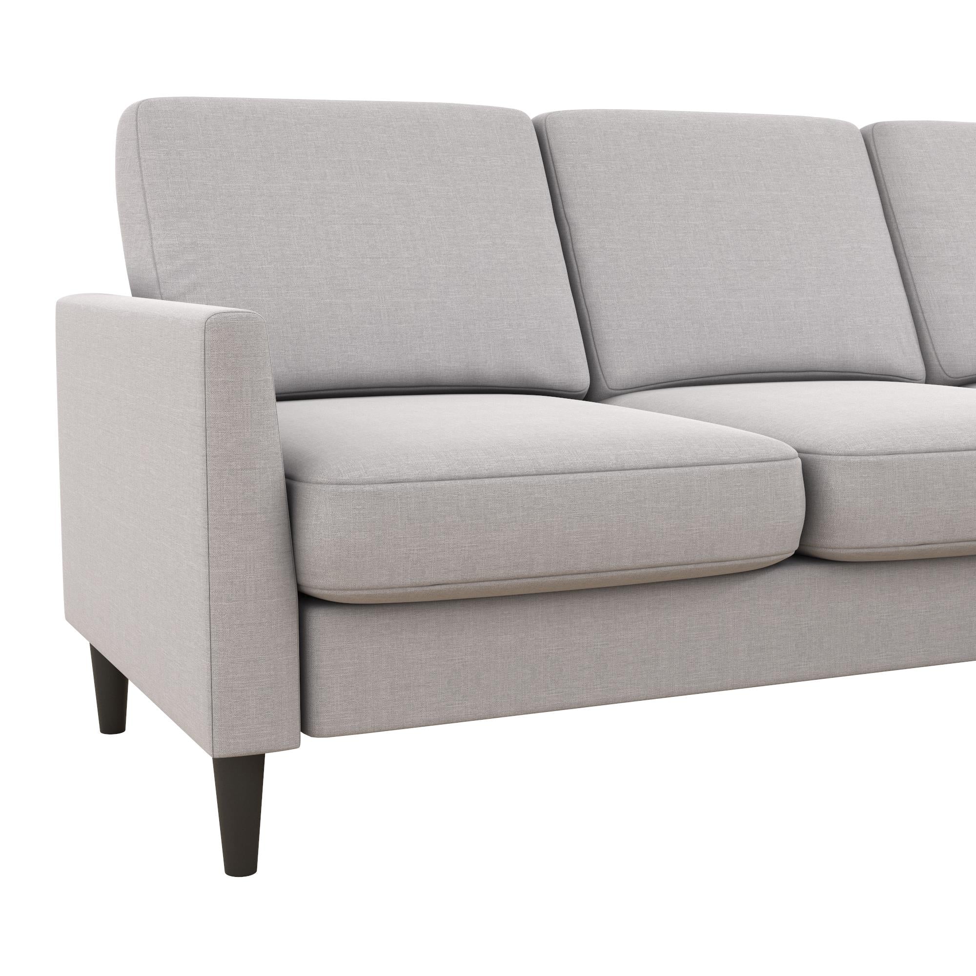 Mr. Kate Winston Reversible Linen Sofa Sectional - Light Grey|Sofa sectionnel réversible Winston de Mr. Kate en lin - gris clair
