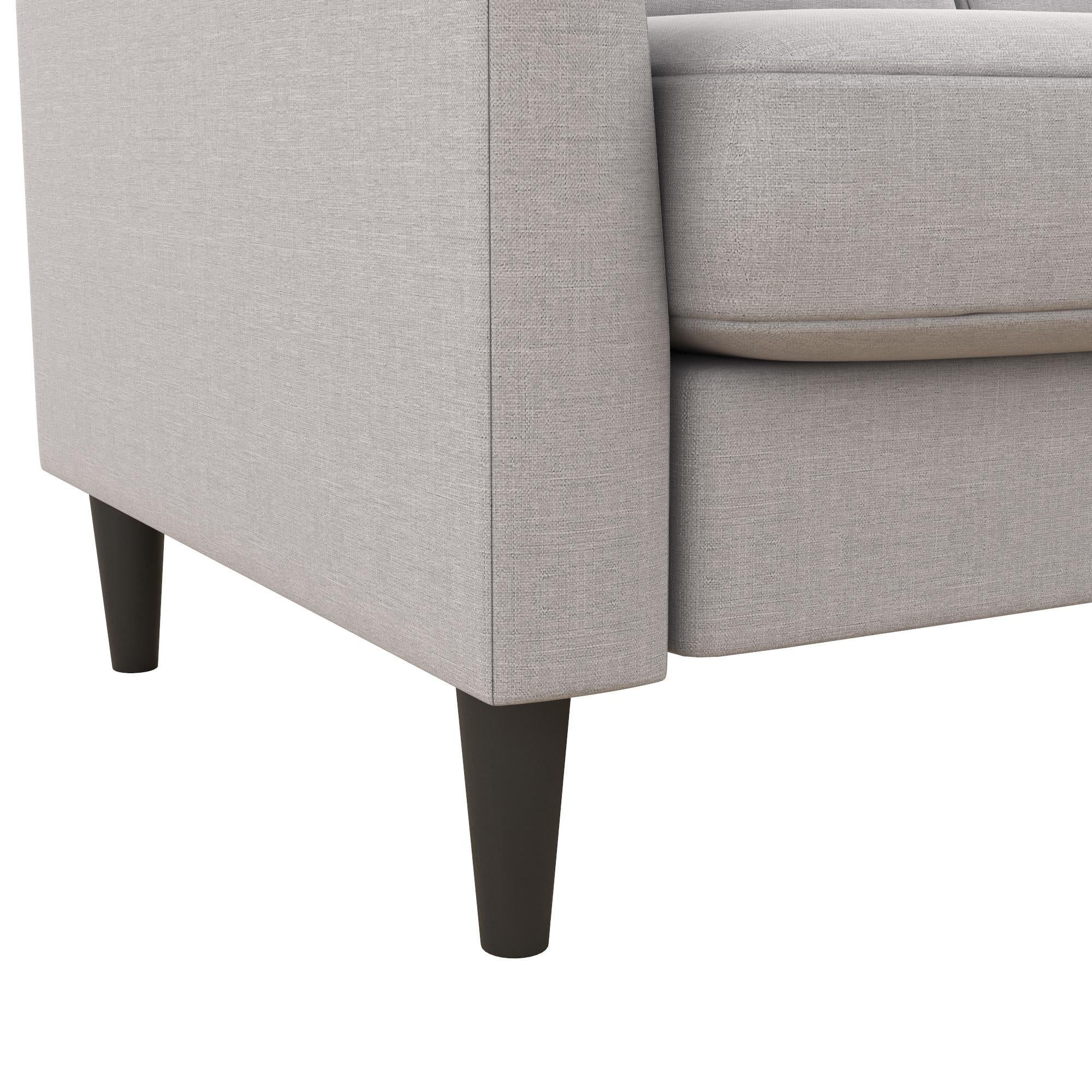 Mr. Kate Winston Reversible Linen Sofa Sectional - Light Grey|Sofa sectionnel réversible Winston de Mr. Kate en lin - gris clair