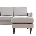 Mr. Kate Winston Reversible Linen Sofa Sectional - Light Grey|Sofa sectionnel réversible Winston de Mr. Kate en lin - gris clair