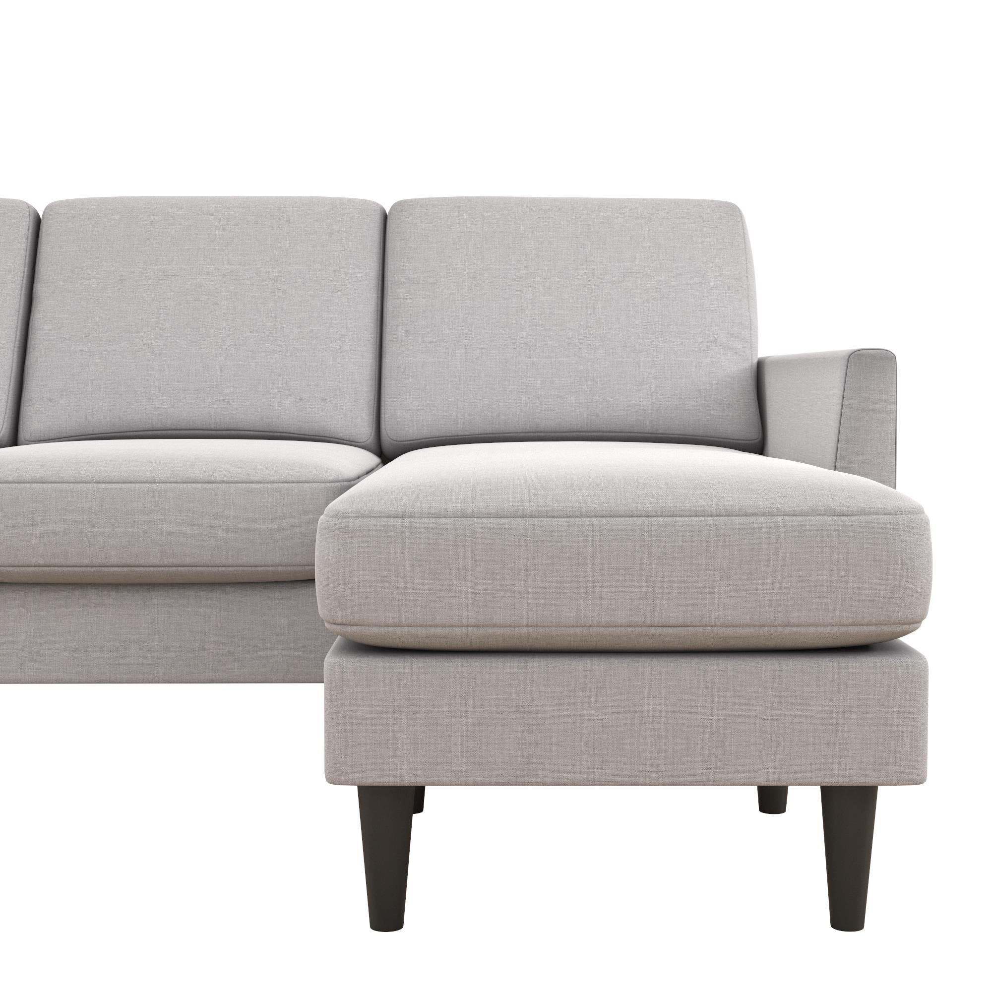Mr. Kate Winston Reversible Linen Sofa Sectional - Light Grey|Sofa sectionnel réversible Winston de Mr. Kate en lin - gris clair