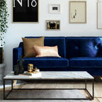 Mr. Kate Tess Velvet Sofa - Blue|Sofa Tess de Mr. Kate en velours - bleu