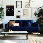 Mr. Kate Tess Velvet Sofa - Blue|Sofa Tess de Mr. Kate en velours - bleu