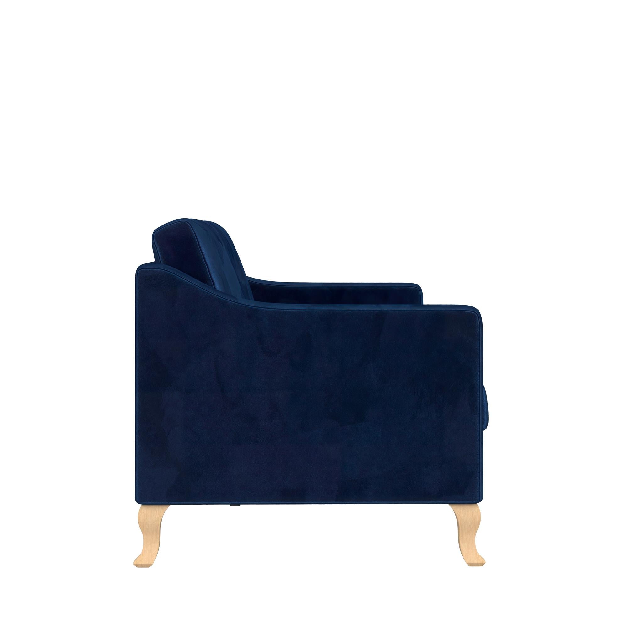 Mr. Kate Tess Velvet Sofa - Blue|Sofa Tess de Mr. Kate en velours - bleu