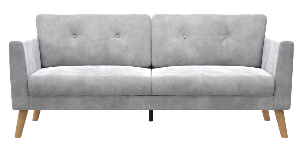 Cosmoliving By Cosmopolitan Gloria Velvet Sofa - Light Grey|Sofa Gloria de Cosmoliving By Cosmopolitan en velours - gris clair