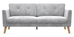Cosmoliving By Cosmopolitan Gloria Velvet Sofa - Light Grey|Sofa Gloria de Cosmoliving By Cosmopolitan en velours - gris clair