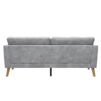 Cosmoliving By Cosmopolitan Gloria Velvet Sofa - Light Grey|Sofa Gloria de Cosmoliving By Cosmopolitan en velours - gris clair