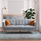 Cosmoliving By Cosmopolitan Gloria Velvet Sofa Sectional - Light Grey|Sofa sectionnel Gloria de Cosmoliving By Cosmopolitan en velours - gris clair