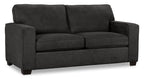 Made in Canada Fiona 74" Chenille Fabric Sofa with Track Arms - Grey | Sofa Fiona de 74 po fabriqué au Canada en tissu de chenille avec accoudoirs rectilignes - gris