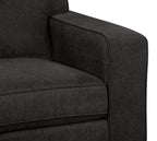 Made in Canada Fiona 74" Chenille Fabric Sofa with Track Arms - Grey | Sofa Fiona de 74 po fabriqué au Canada en tissu de chenille avec accoudoirs rectilignes - gris