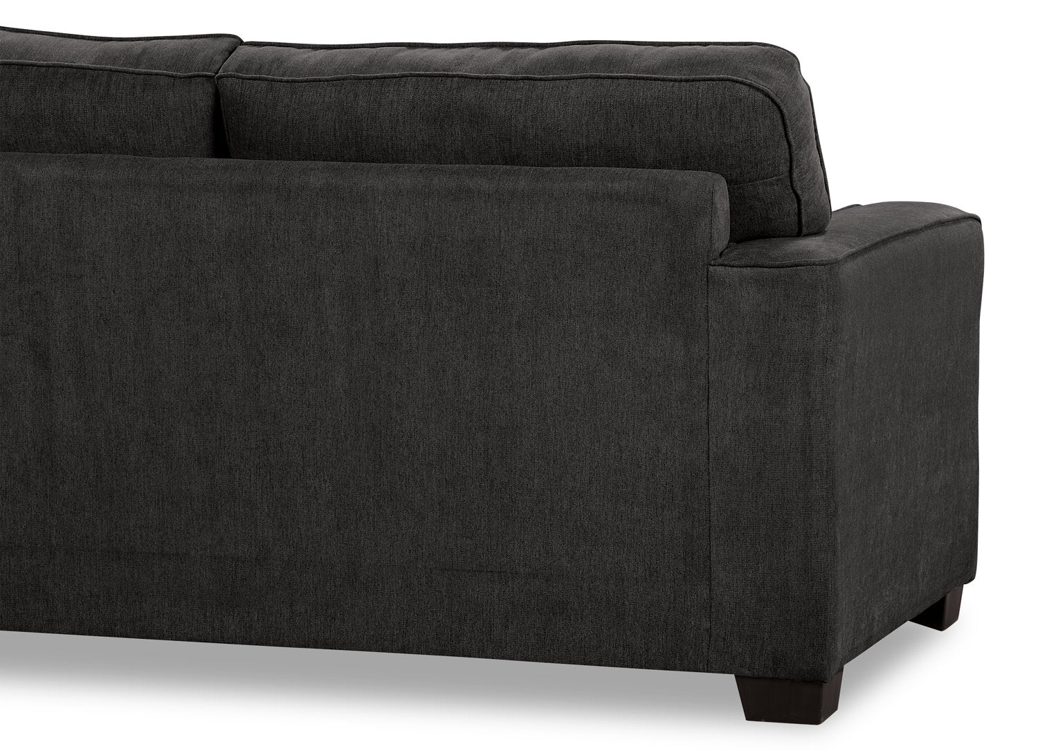 Made in Canada Fiona 74" Chenille Fabric Sofa with Track Arms - Grey | Sofa Fiona de 74 po fabriqué au Canada en tissu de chenille avec accoudoirs rectilignes - gris