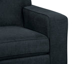 Made in Canada Fiona 74" Chenille Fabric Sofa with Track Arms - Navy Blue | Sofa Fiona de 74 po fabriqué au Canada en tissu de chenille avec accoudoirs rectilignes - bleu marine