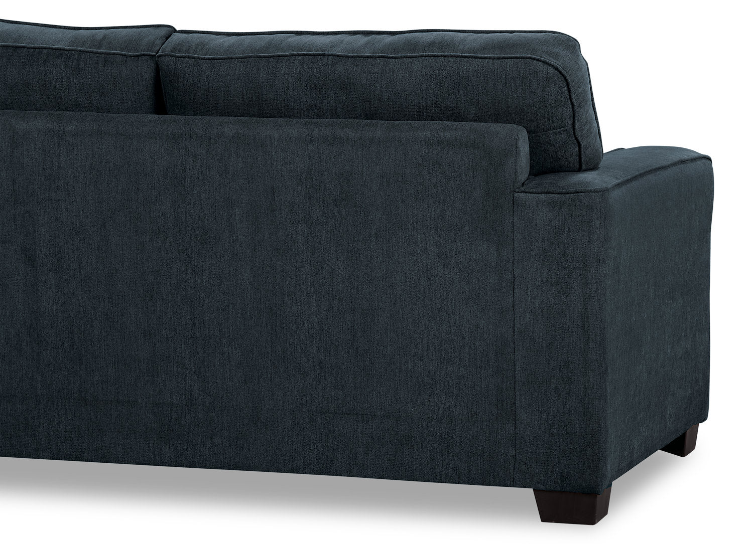 Made in Canada Fiona 74" Chenille Fabric Sofa with Track Arms - Navy Blue | Sofa Fiona de 74 po fabriqué au Canada en tissu de chenille avec accoudoirs rectilignes - bleu marine