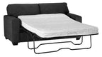 Made in Canada Fiona 74" Chenille Fabric Full-Size Sofa Bed with Track Arms - Grey | Sofa-lit double Fiona de 74 po fabriqué au Canada en tissu de chenille avec accoudoirs rectilignes - gris