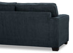 Made in Canada Fiona 74" Chenille Fabric Full-Size Sofa Bed with Track Arms - Navy Blue | Sofa-lit double Fiona de 74 po fabriqué au Canada en tissu de chenille avec accoudoirs rectilignes - bleu marine