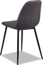 Wilma Dining Chair with Polyester Fabric, Metal - Grey | Chaise de salle à manger Wilma en tissu de polyester et en métal - grise