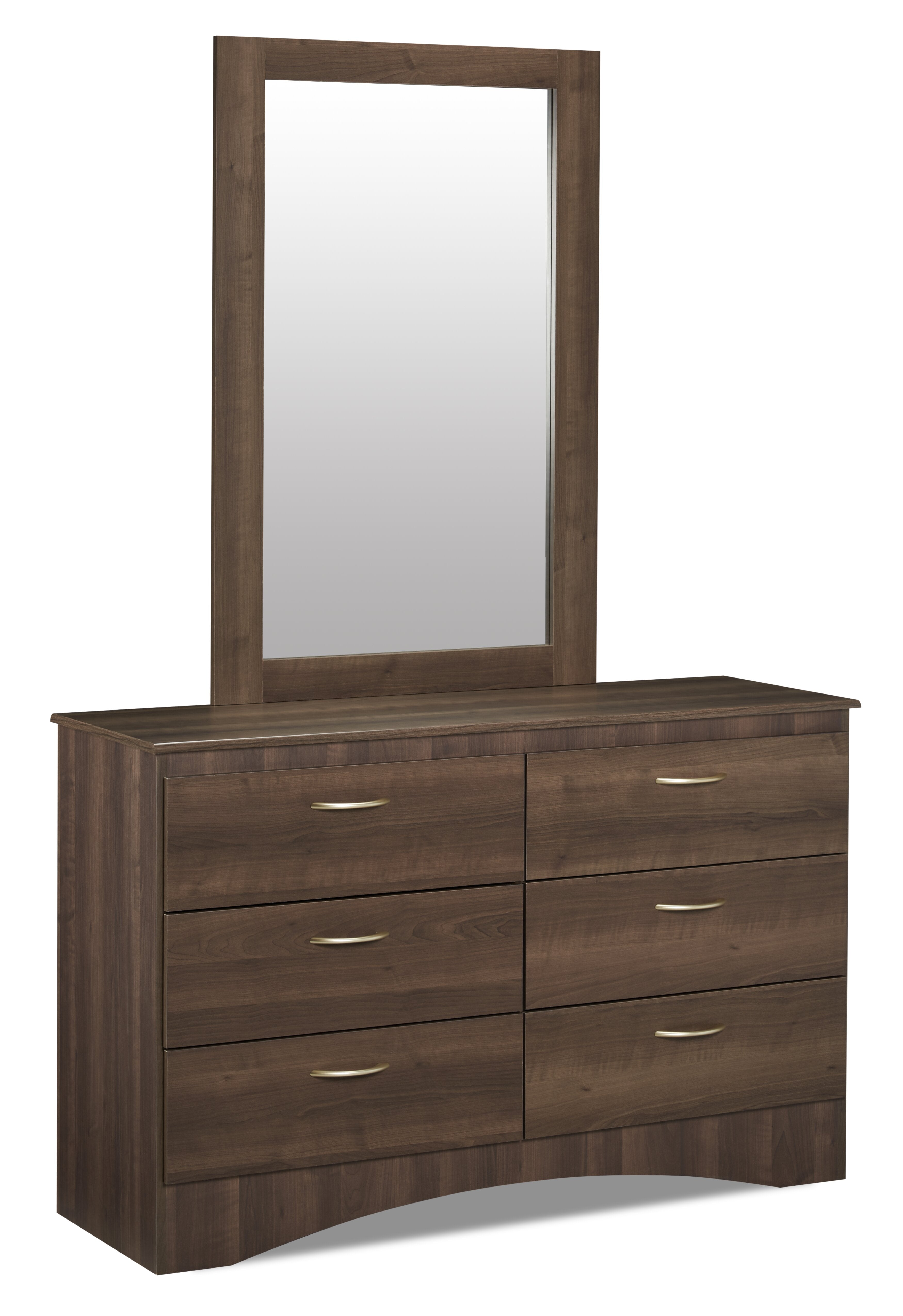 Aida Bedroom 6-Drawer Dresser, 49.5"W x 29.8"H, Made in Canada - Brown | Commode Aida de 49,5 po (L) x 29,8 po (H) à 6 tiroirs pour la chambre à coucher, fabriquée au Canada - brune