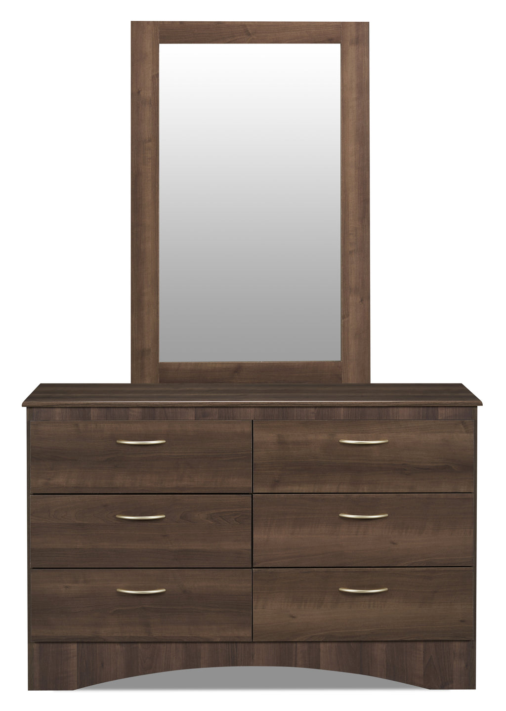 Aida Bedroom 6-Drawer Dresser, 49.5"W x 29.8"H, Made in Canada - Brown | Commode Aida de 49,5 po (L) x 29,8 po (H) à 6 tiroirs pour la chambre à coucher, fabriquée au Canada - brune
