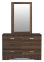 Aida Bedroom 6-Drawer Dresser, 49.5"W x 29.8"H, Made in Canada - Brown | Commode Aida de 49,5 po (L) x 29,8 po (H) à 6 tiroirs pour la chambre à coucher, fabriquée au Canada - brune