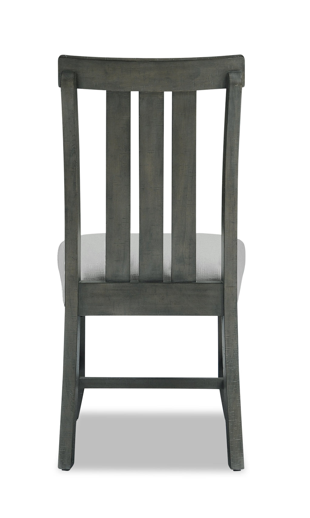 Alto Dining Chair with Linen-Look Fabric, Slat-Back - Grey | Chaise de salle à manger Alto en tissu d’apparence lin avec dossier à lattes - gris