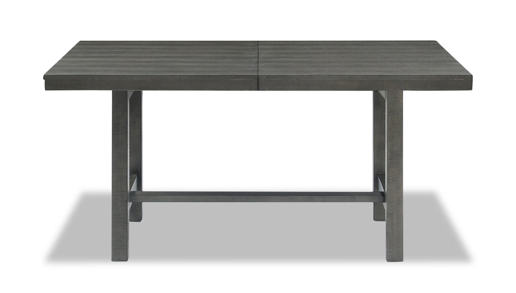 Alto Dining Table with 65-83"W Extension, Trestle Base - Grey | Table de salle à manger Alto de 65 po à 83 po (L) avec rallonge et base à tréteaux - grise