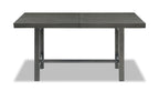Alto Dining Table with 65-83"W Extension, Trestle Base - Grey | Table de salle à manger Alto de 65 po à 83 po (L) avec rallonge et base à tréteaux - grise