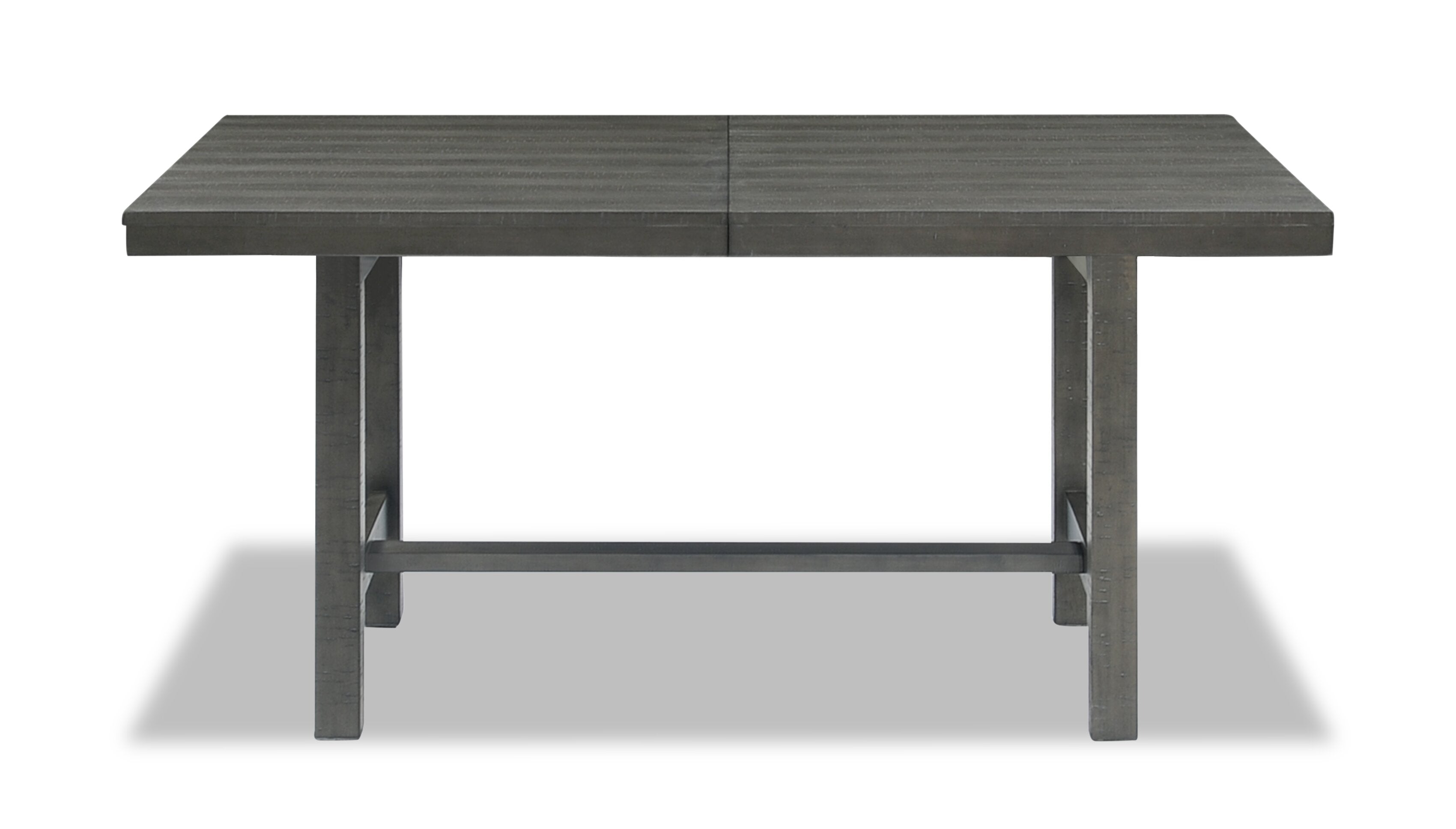 Alto Dining Table with 65-83"W Extension, Trestle Base - Grey | Table de salle à manger Alto de 65 po à 83 po (L) avec rallonge et base à tréteaux - grise